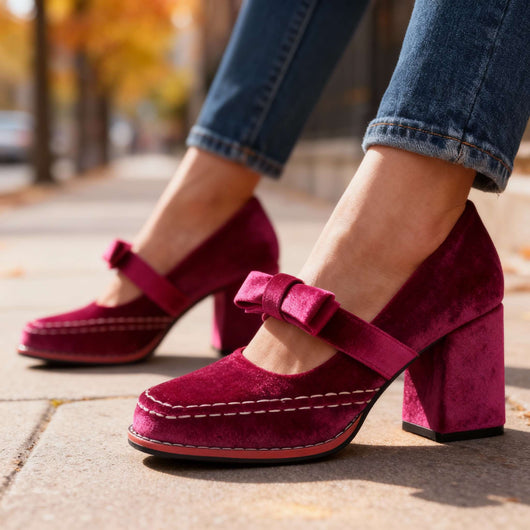 AURELINE VELVET LOAFERS