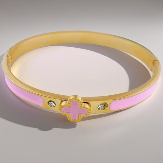 Serene Clover Bracelet | Pink