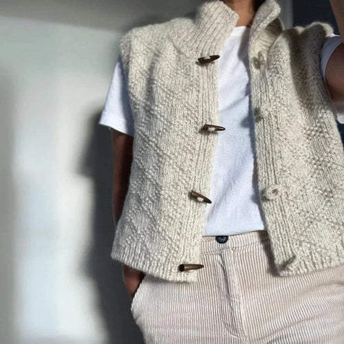 Ardelle Textured Button Vest