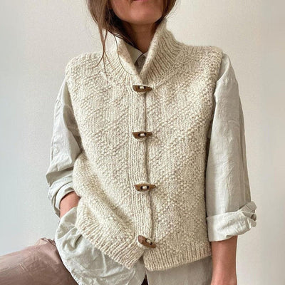 Ardelle Textured Button Vest