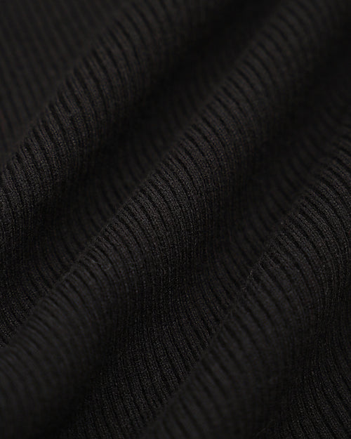 Black Contrasting Bell Sleeve Sweater Dress