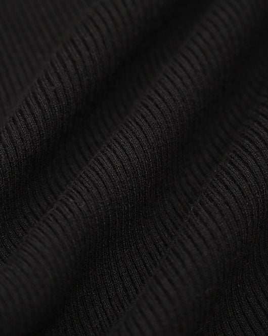 Black Contrasting Bell Sleeve Sweater Dress