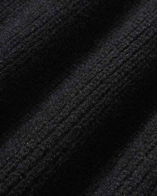 Black Turtle Batwing Sleeve Sweater