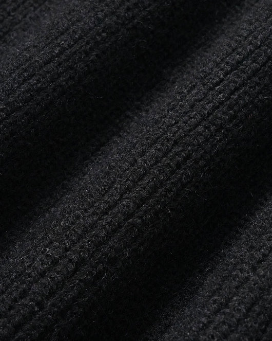 Black Turtle Batwing Sleeve Sweater