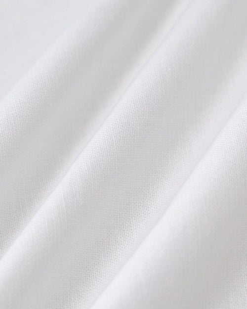 White Square Neck Button Lace Blouse